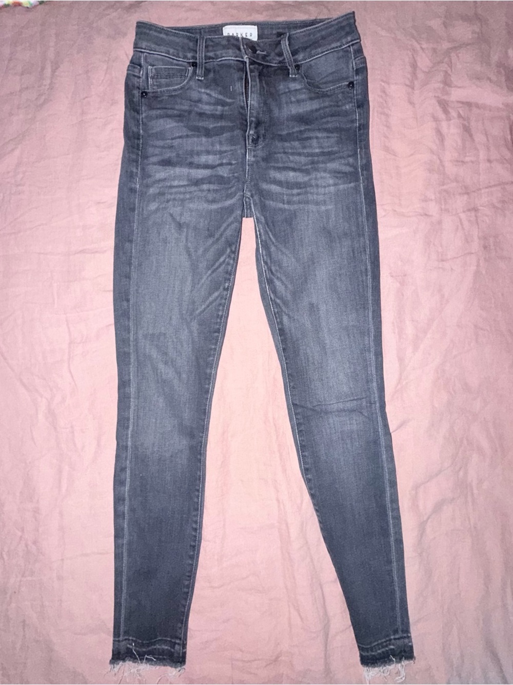 PARKER SMITH Skinny Jeans in Dark Gray Wash